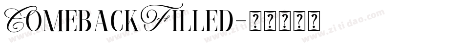 ComebackFilled字体转换