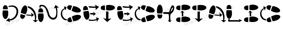 DancetechItalic-pOxO字体转换