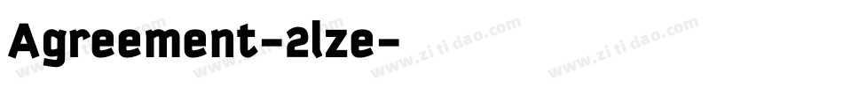 Agreement-2lze字体转换