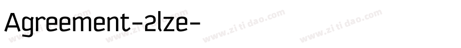 Agreement-2lze字体转换