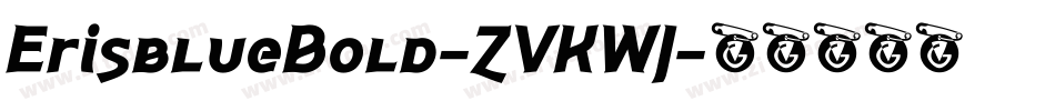 ErisblueBold-ZVKWJ字体转换
