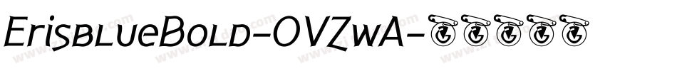 ErisblueBold-OVZwA字体转换