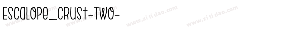 Escalope_Crust-Two字体转换