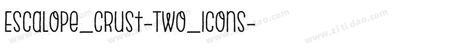 Escalope_Crust-Two_Icons字体转换