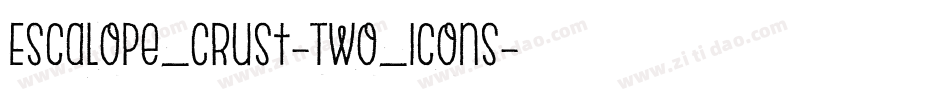 Escalope_Crust-Two_Icons字体转换