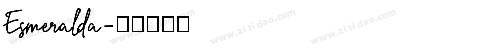 Esmeralda字体转换