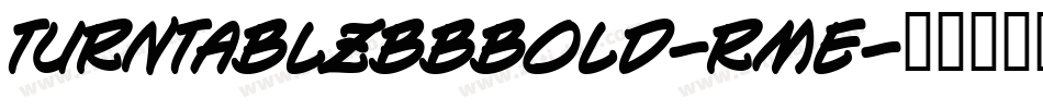 TurntablzBbBold-RmE字体转换