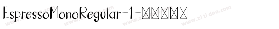 EspressoMonoRegular-1字体转换
