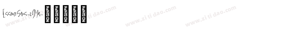 EssenceSans-zGYa字体转换