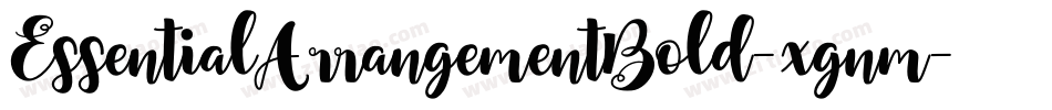 EssentialArrangementBold-xgnm字体转换