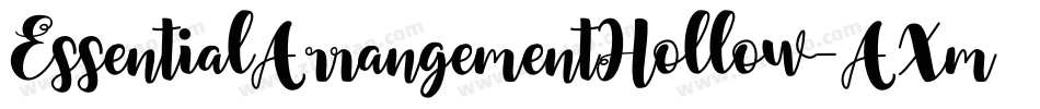 EssentialArrangementHollow-AXmp字体转换