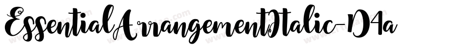EssentialArrangementItalic-D4aD字体转换 EssentialArrangementItalic-D4aD字体转换