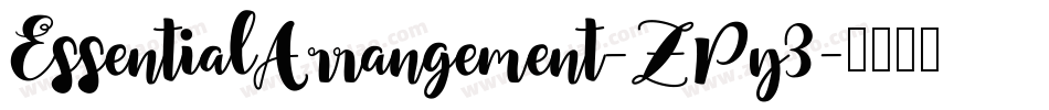 EssentialArrangement-ZPy3字体转换