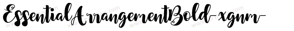 EssentialArrangementBold-xgnm字体转换