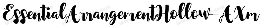 EssentialArrangementHollow-AXmp字体转换