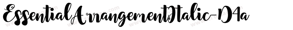EssentialArrangementItalic-D4aD字体转换 EssentialArrangementItalic-D4aD字体转换