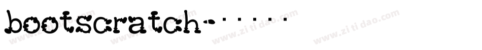 bootscratch字体转换