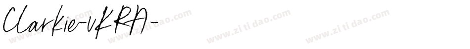 Clarkie-vKRA字体转换