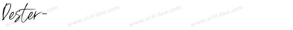 Dester字体转换