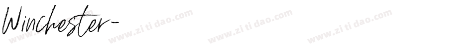 Winchester字体转换