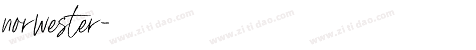 norwester字体转换