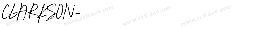 CLARKSON字体转换