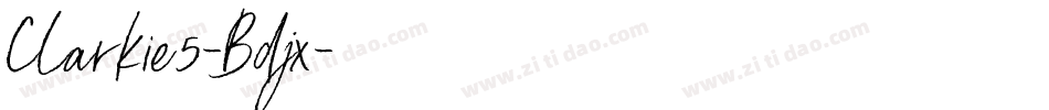 Clarkie5-Bdjx字体转换