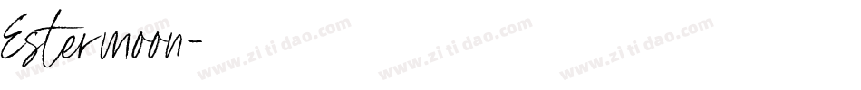 Estermoon字体转换