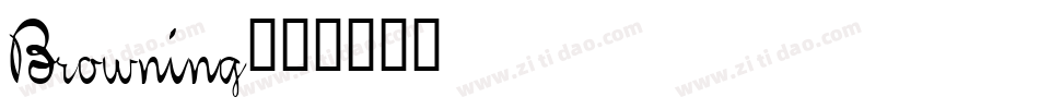 Browning字体转换