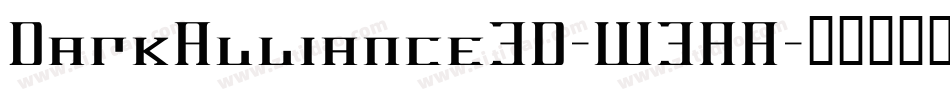 DarkAlliance3D-W3AA字体转换