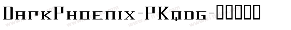 DarkPhoenix-PKqdg字体转换