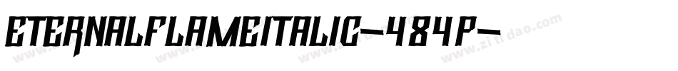EternalFlameItalic-484p字体转换