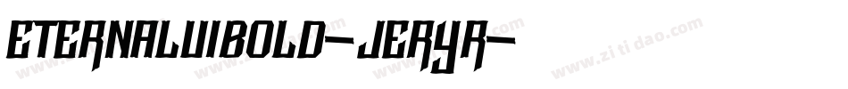 EternalUiBold-jErYR字体转换