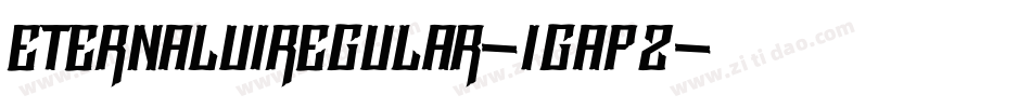 EternalUiRegular-1Gap2字体转换
