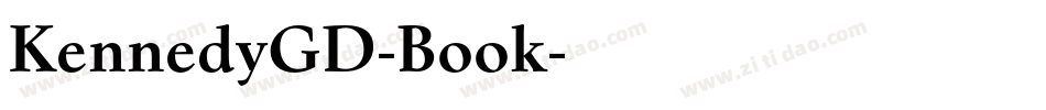KennedyGD-Book字体转换