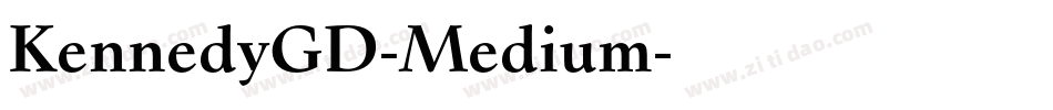 KennedyGD-Medium字体转换