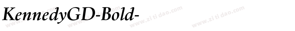 KennedyGD-Bold字体转换