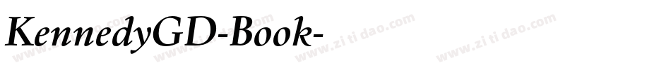 KennedyGD-Book字体转换