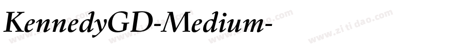 KennedyGD-Medium字体转换