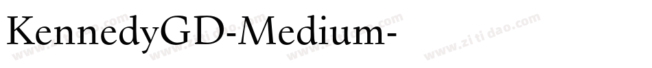 KennedyGD-Medium字体转换