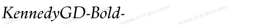 KennedyGD-Bold字体转换