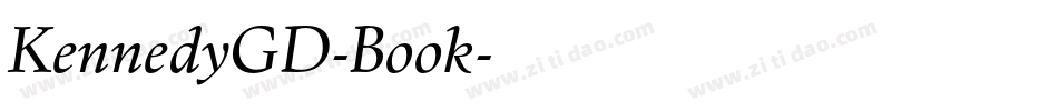 KennedyGD-Book字体转换