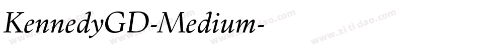 KennedyGD-Medium字体转换