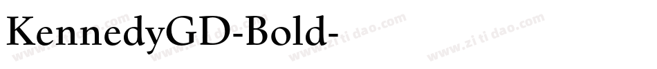 KennedyGD-Bold字体转换