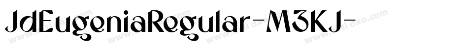 JdEugeniaRegular-M3KJ字体转换