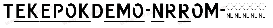 TekepokDemo-nRrOM字体转换