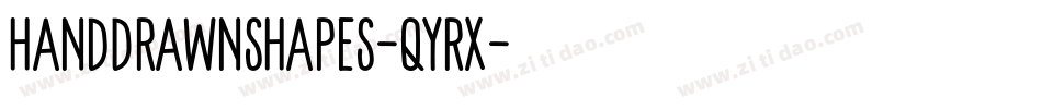 HandDrawnShapes-qyrx字体转换