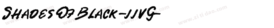 ShadesOfBlack-jjvG字体转换