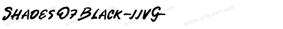 ShadesOfBlack-jjvG字体转换