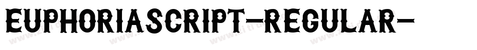 EuphoriaScript-Regular字体转换